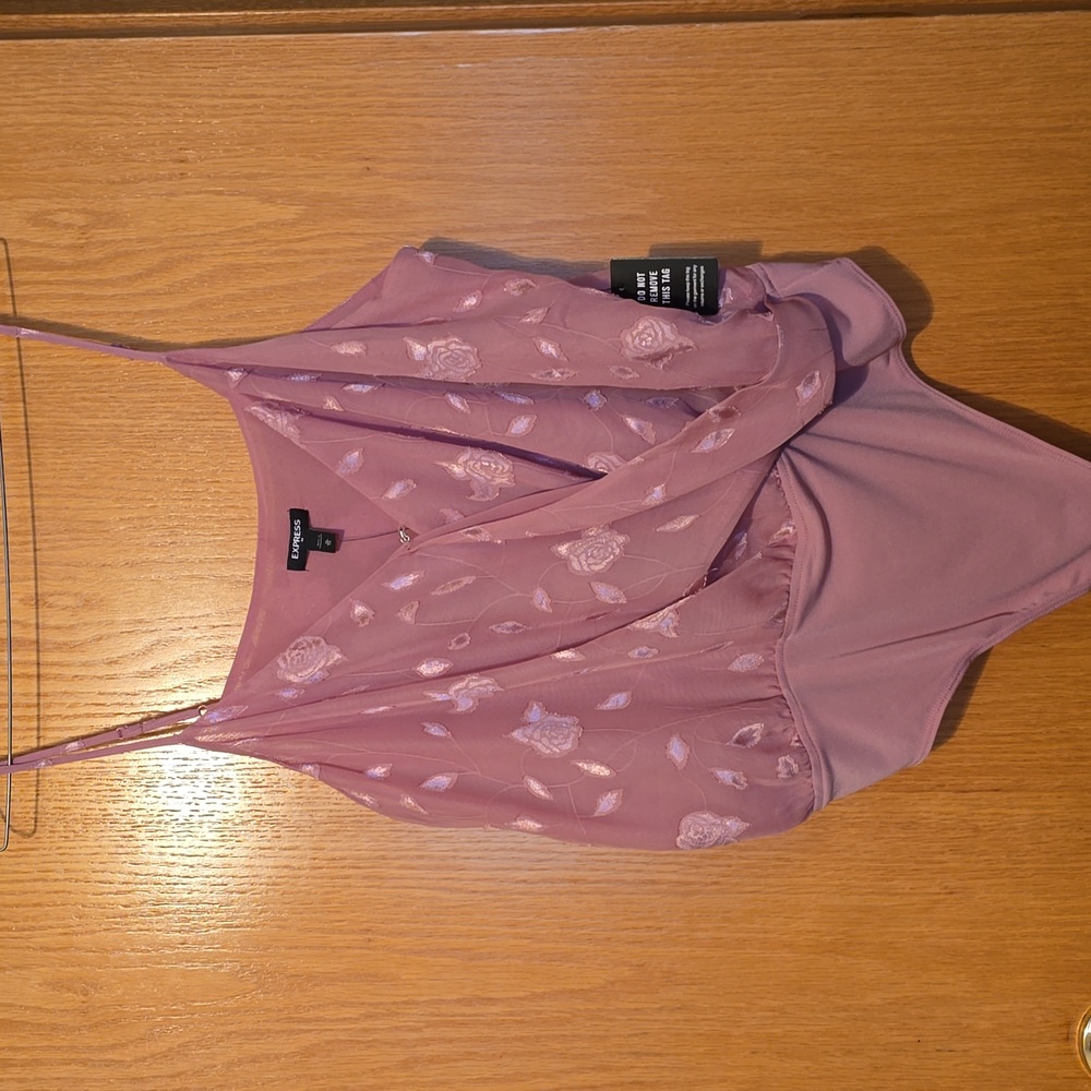 Express pink bodysuit